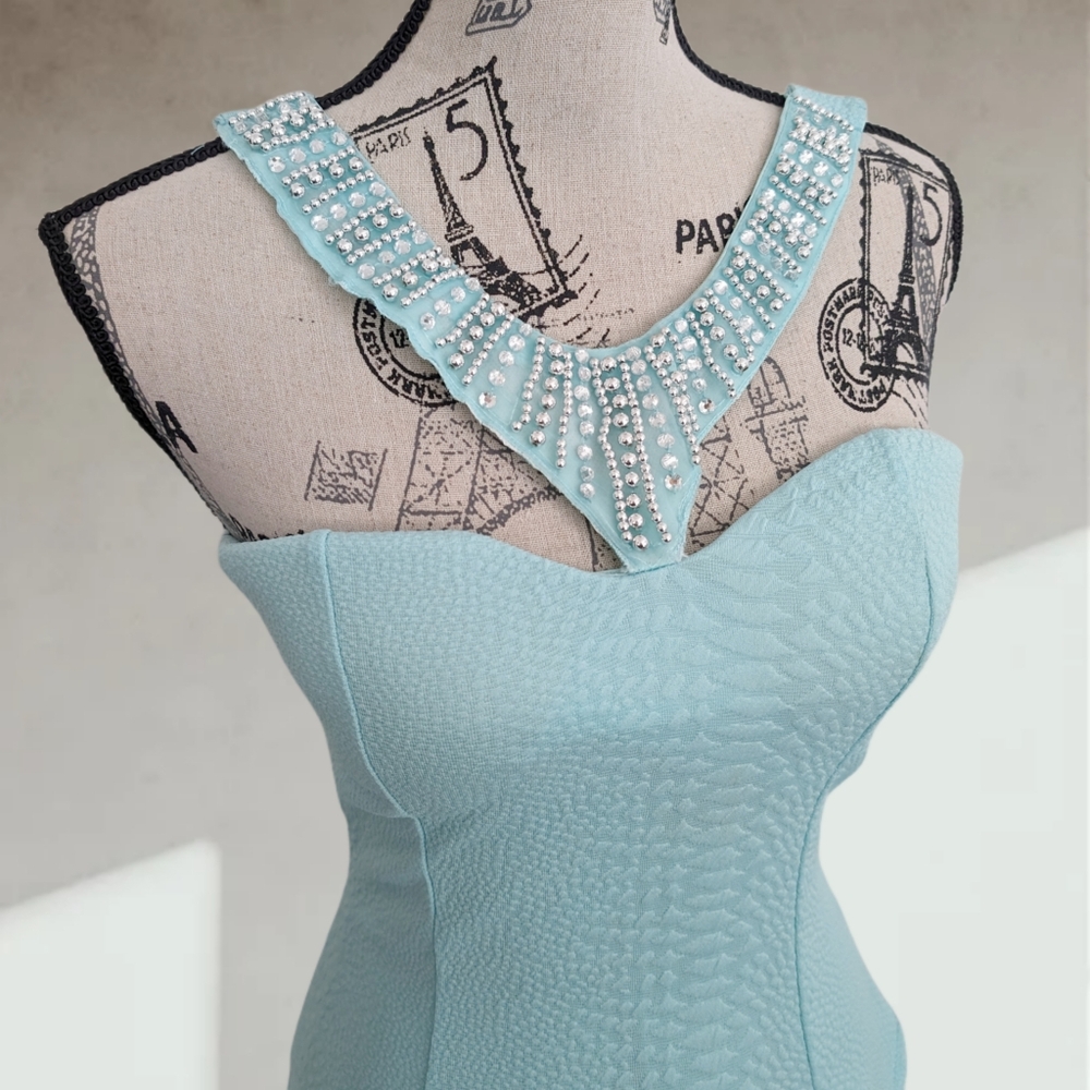 Pastel teal tank top